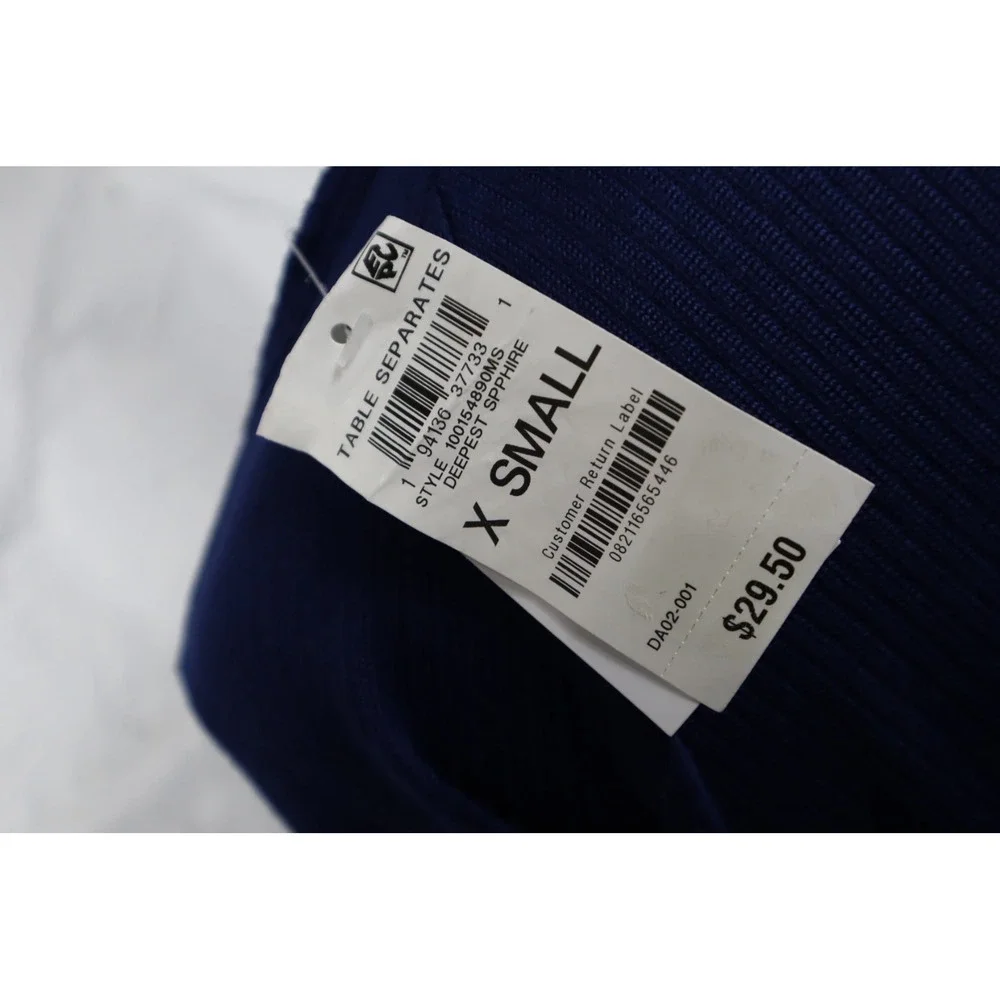 Jenni Women's Split-Neck Pajama Top Bundle of 2 - Navy‎ - Yellow - Size XS